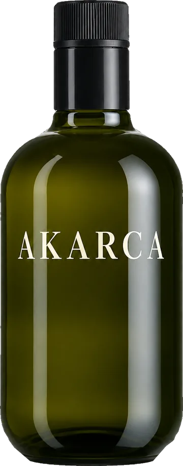 Бутылка оливкового масла AKARCA из тёмно-зелёного стекла